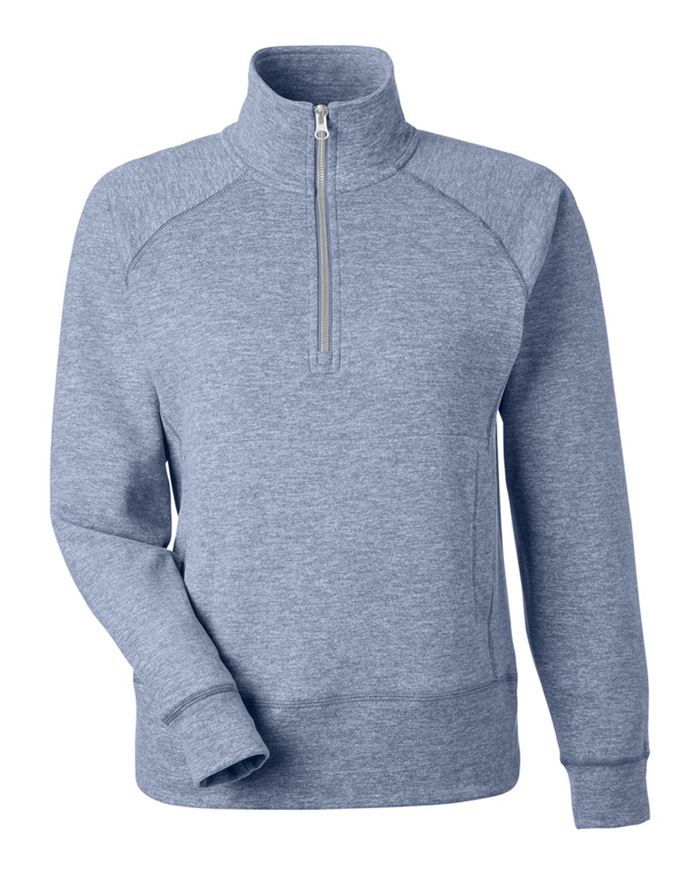 8743 J. America Women's Electric Fleece Quarter-Zip Sweatshirt