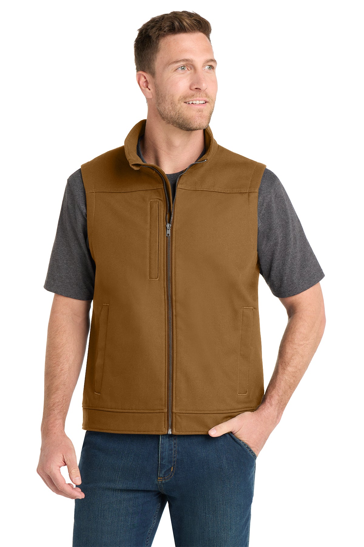 CSV60 CornerStone® Duck Bonded Soft Shell Vest