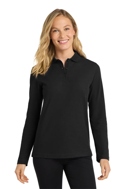 L500LS Port Authority® Women's Silk Touch™ Long Sleeve Polo