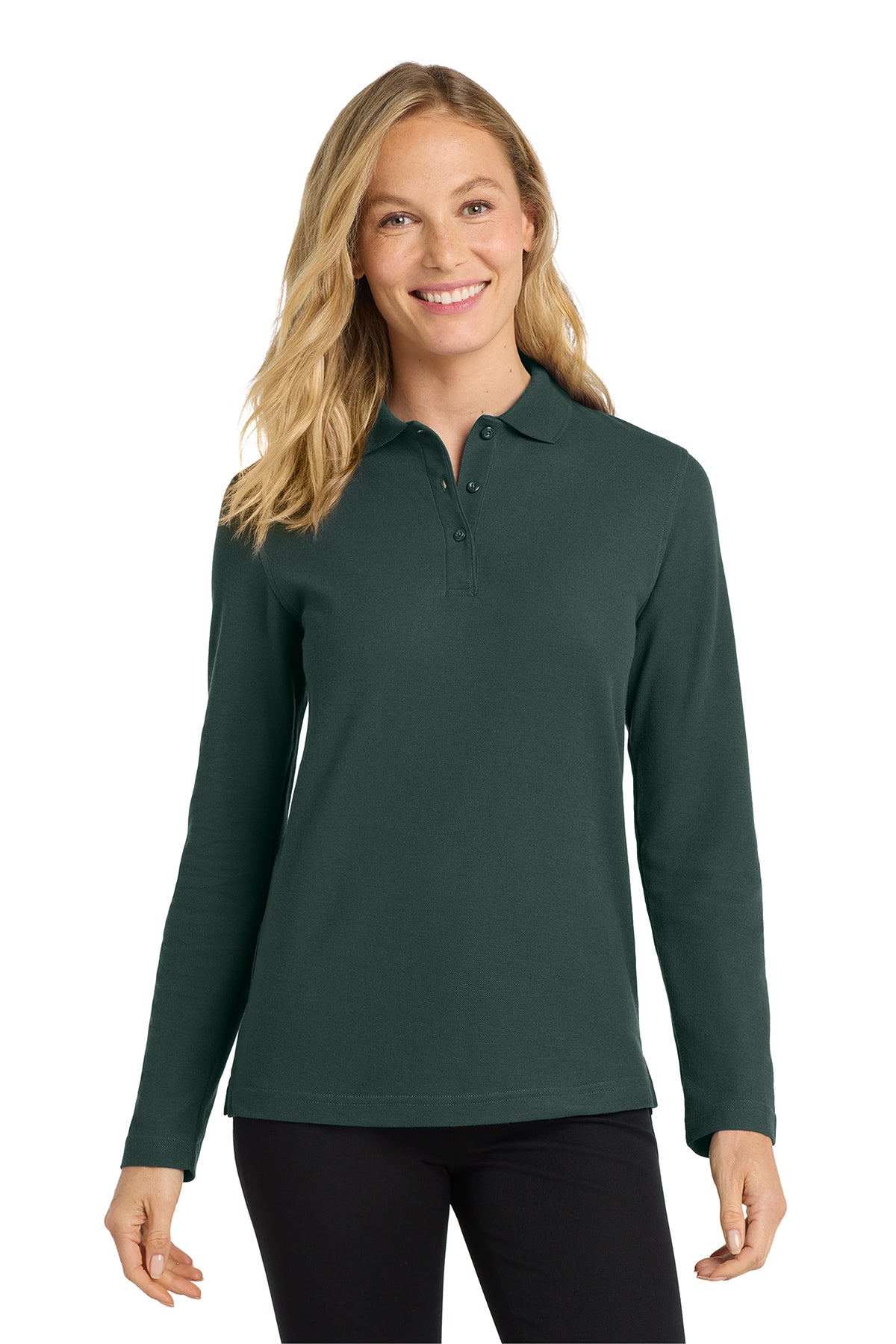 L500LS Port Authority® Women's Silk Touch™ Long Sleeve Polo