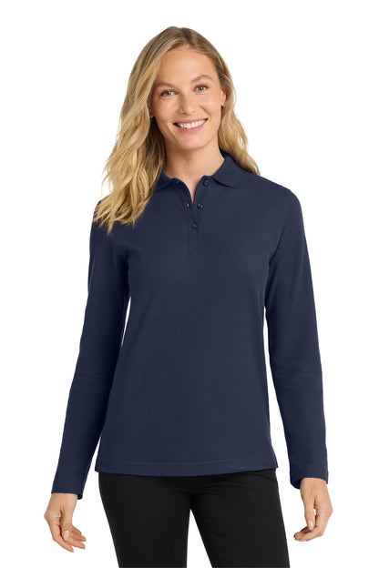 L500LS Port Authority® Women's Silk Touch™ Long Sleeve Polo