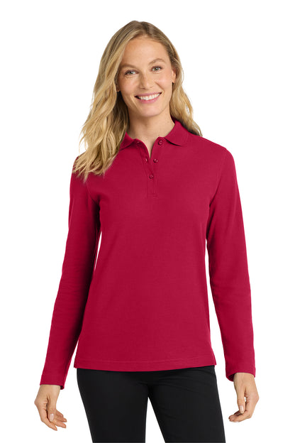 L500LS Port Authority® Women's Silk Touch™ Long Sleeve Polo