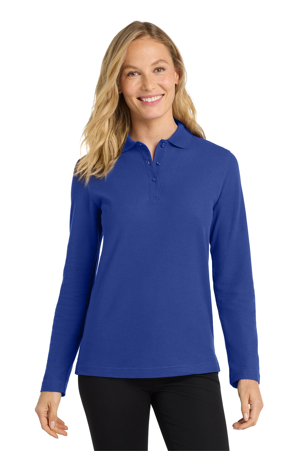 L500LS Port Authority® Women's Silk Touch™ Long Sleeve Polo