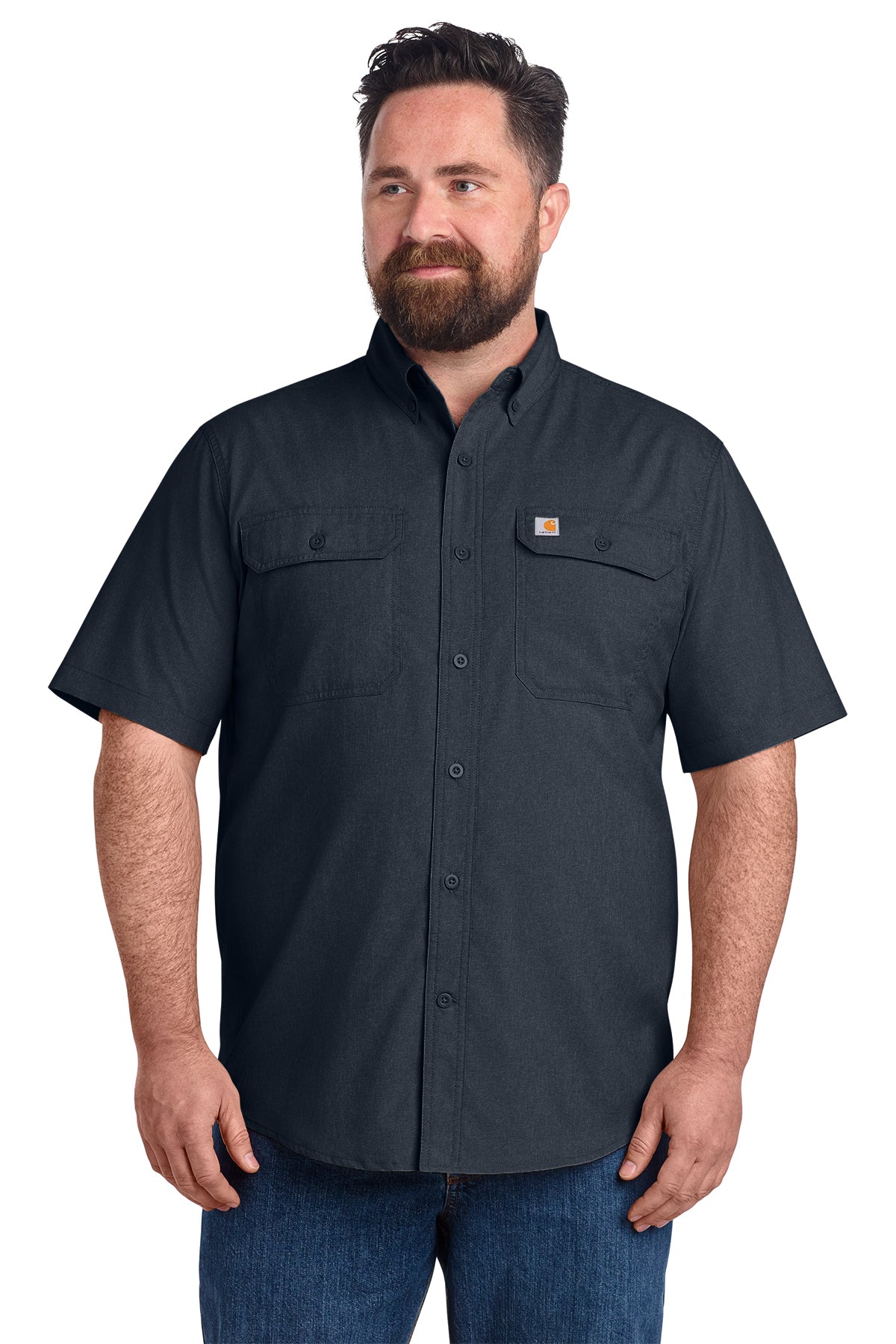 105292 Carhartt Force Sun Defender™ Chambray Relaxed SS Shirt