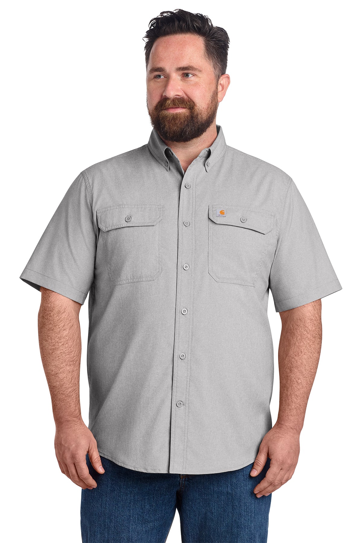 105292 Carhartt Force Sun Defender™ Chambray Relaxed SS Shirt