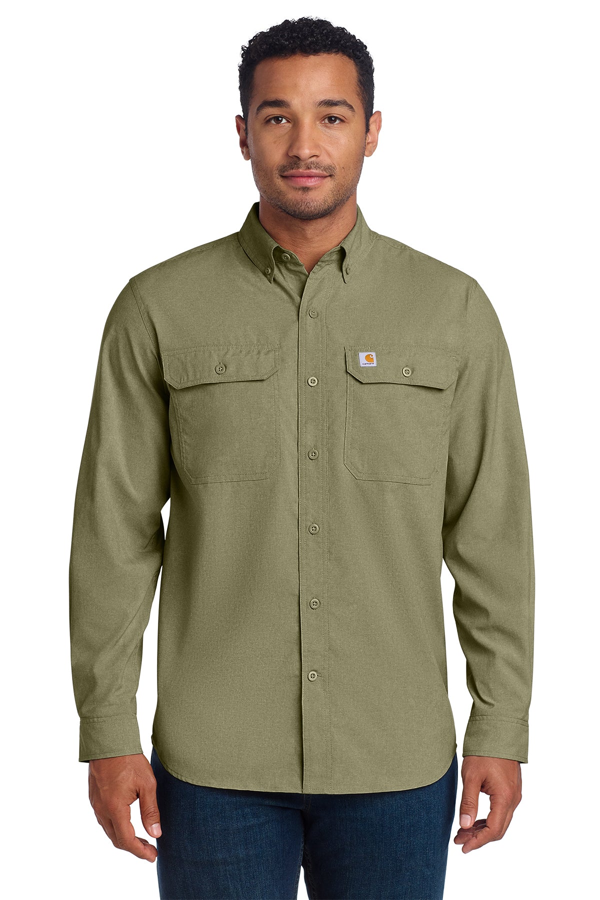 105291 Carhartt Force Sun Defender™ Chambray Relaxed LS Shirt