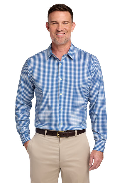 BB18006 Brooks Brothers® Tech Stretch Patterned Shirt