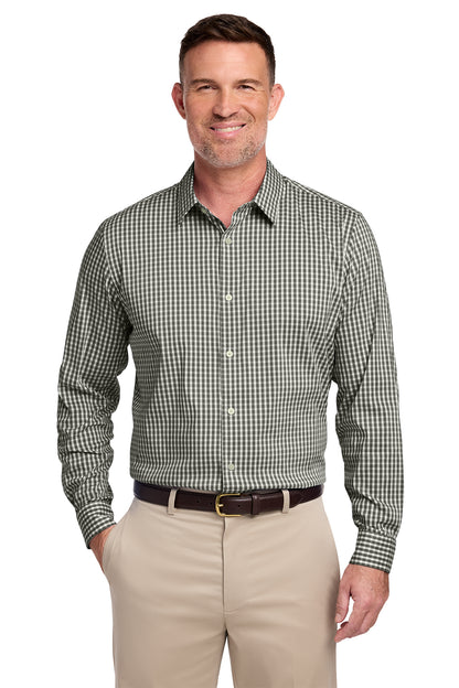 BB18006 Brooks Brothers® Tech Stretch Patterned Shirt