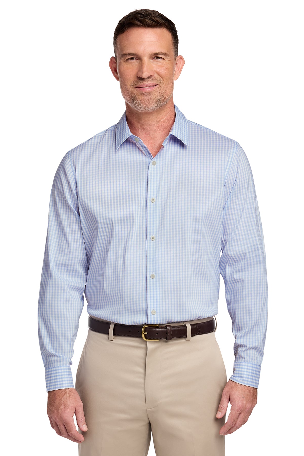 BB18006 Brooks Brothers® Tech Stretch Patterned Shirt