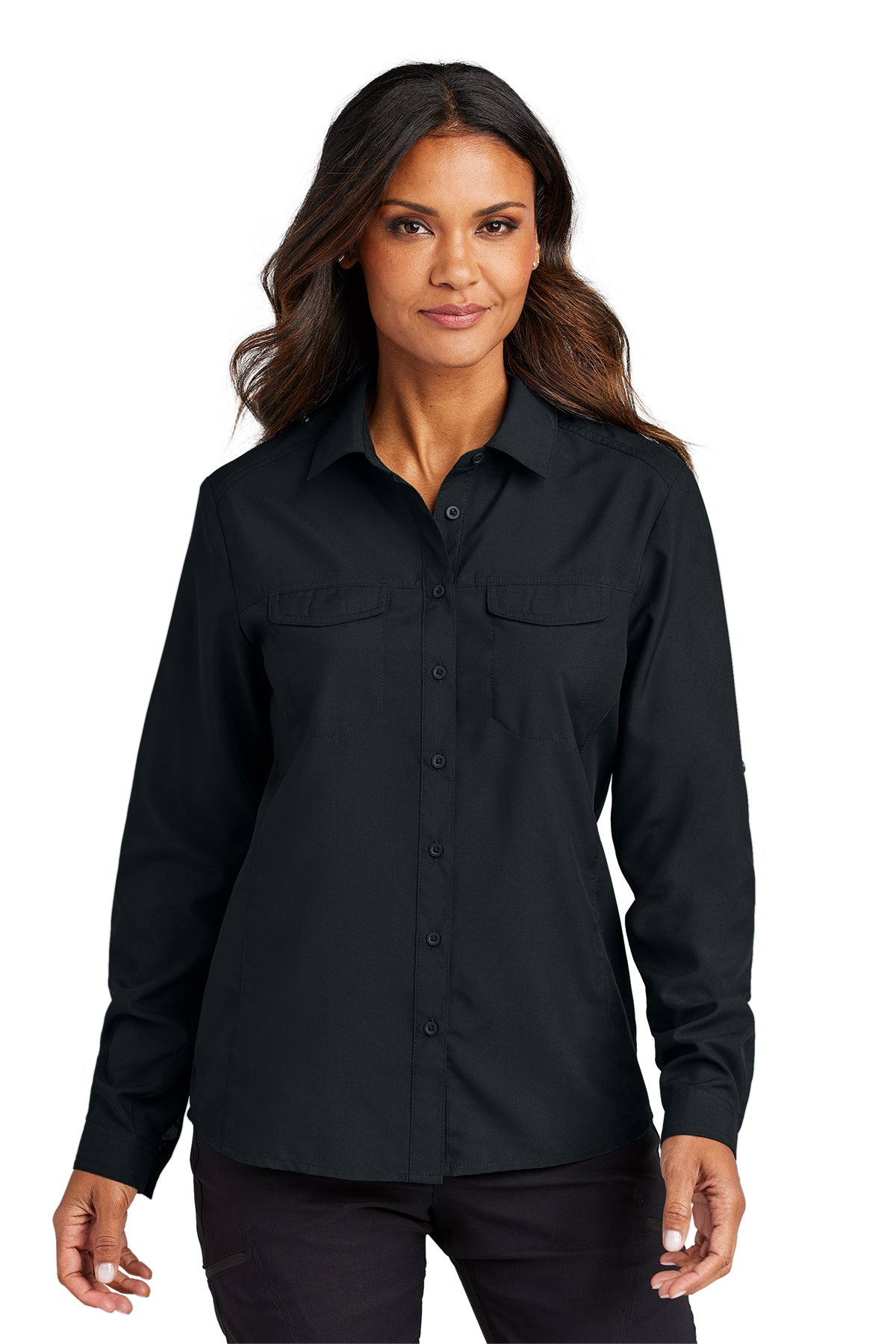LW960 Port Authority® Women's Long Sleeve UV Daybreak Shirt