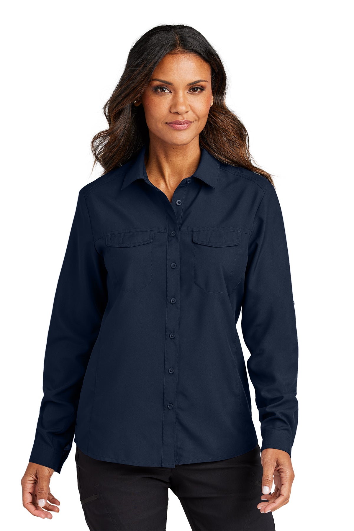 LW960 Port Authority® Women's Long Sleeve UV Daybreak Shirt
