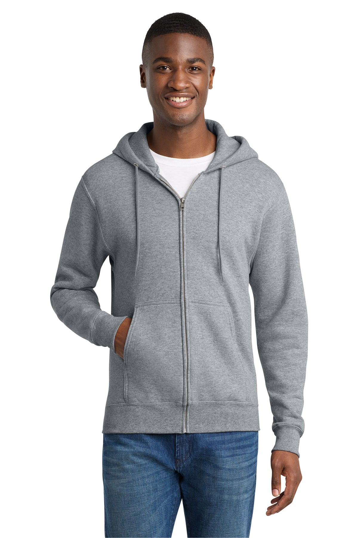 PC78ZH Port & Co™ Core Fleece Full-Zip Hooded Sweatshirt