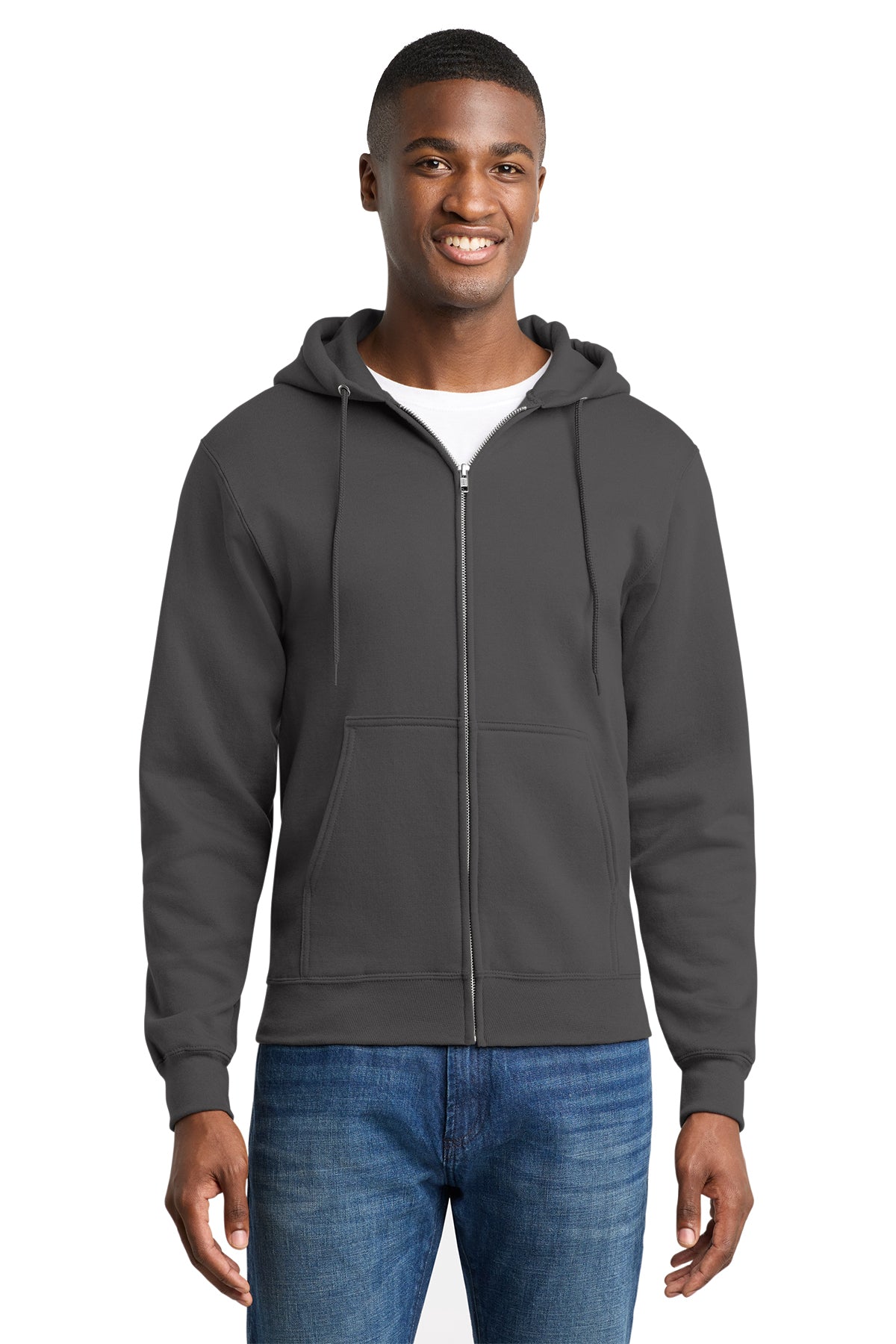 PC78ZH Port & Co™ Core Fleece Full-Zip Hooded Sweatshirt