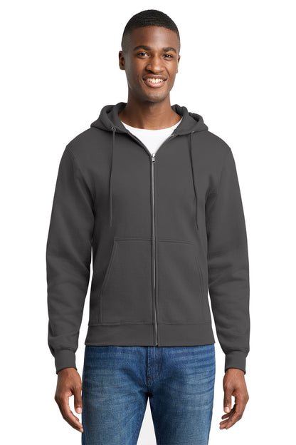 PC78ZH Port & Co™ Core Fleece Full-Zip Hooded Sweatshirt