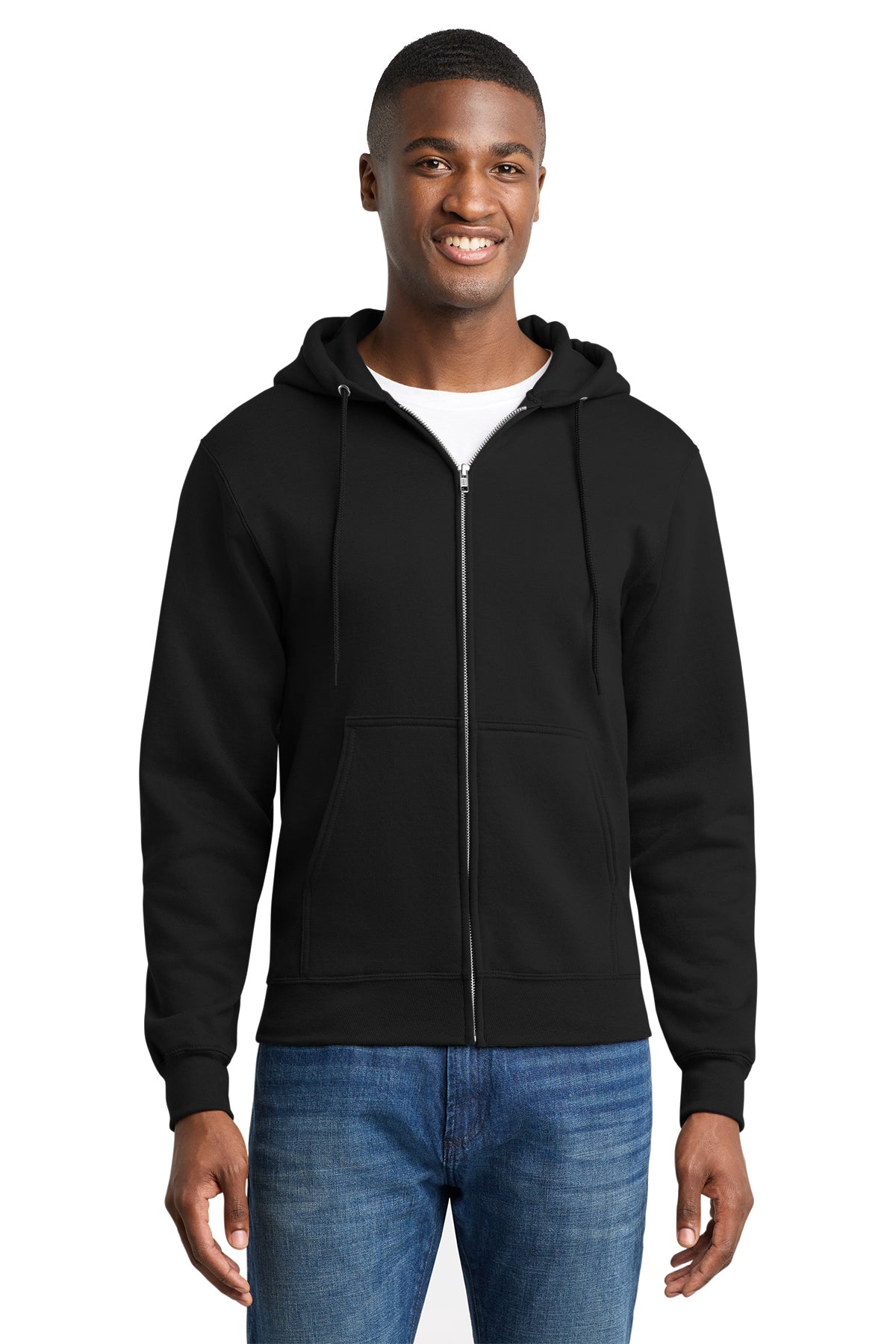 PC78ZH Port & Co™ Core Fleece Full-Zip Hooded Sweatshirt