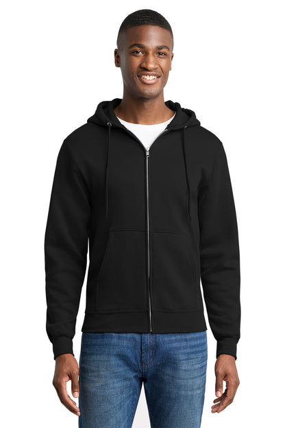 PC78ZH Port & Co™ Core Fleece Full-Zip Hooded Sweatshirt