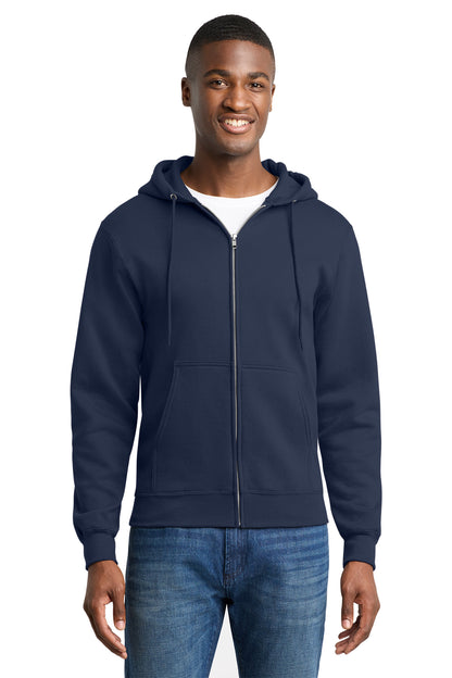 PC78ZH Port & Co™ Core Fleece Full-Zip Hooded Sweatshirt