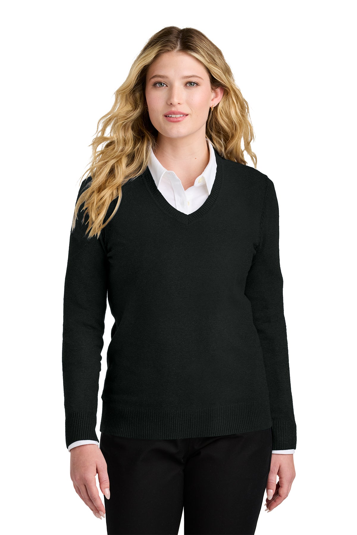 LSW2850 Port Authority® Women’s Easy Care V-Neck Sweater