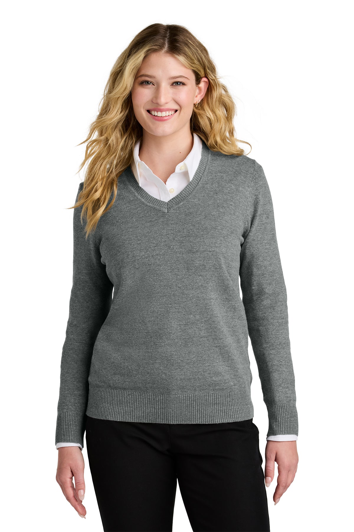 LSW2850 Port Authority® Women’s Easy Care V-Neck Sweater