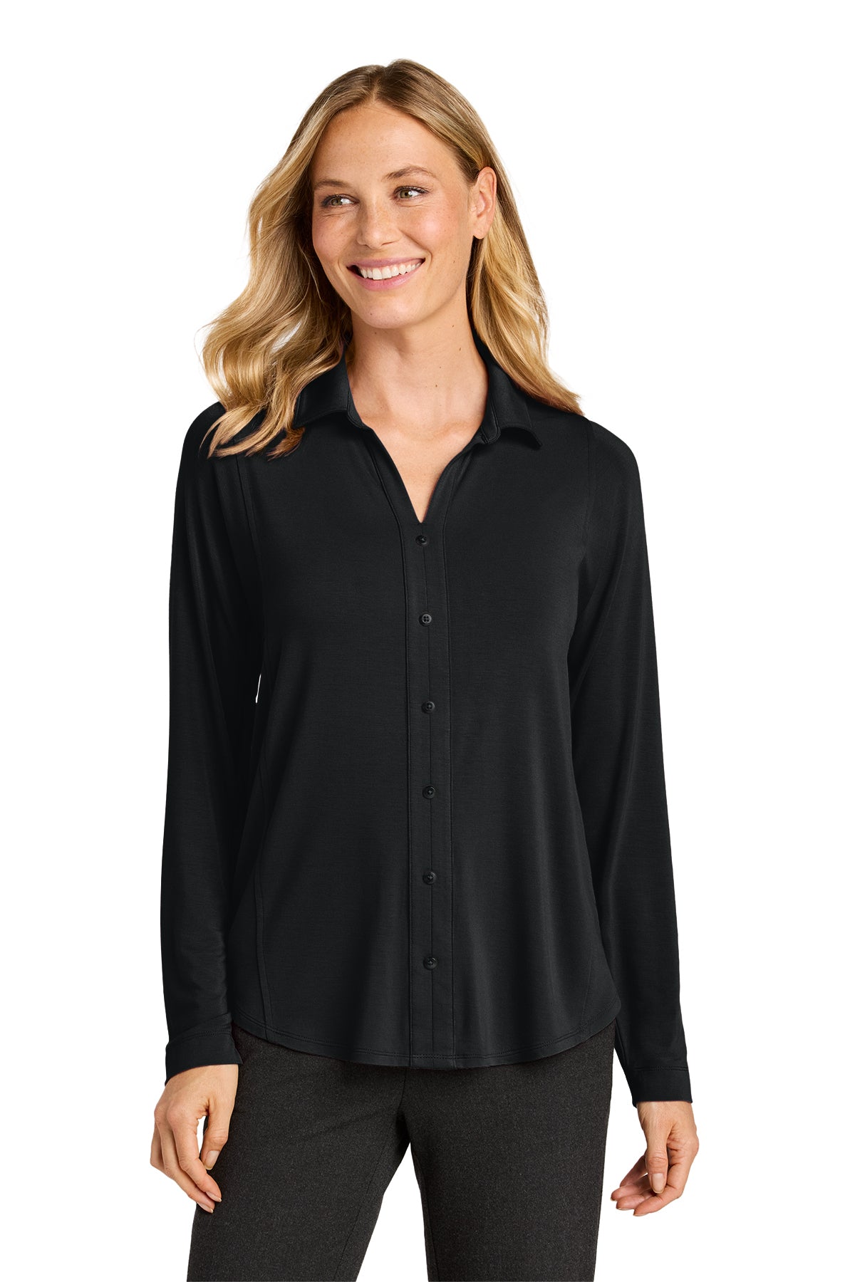 LK5602 Port Authority® Women’s Luxe Knit Button Tunic