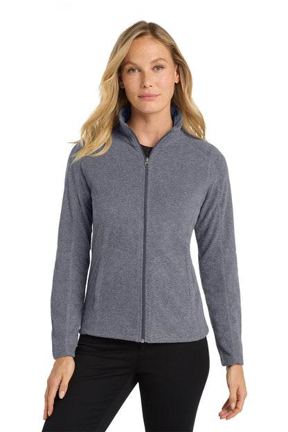 L235 Port Authority® Women's Heather Microfleece Full-Zip Jacket