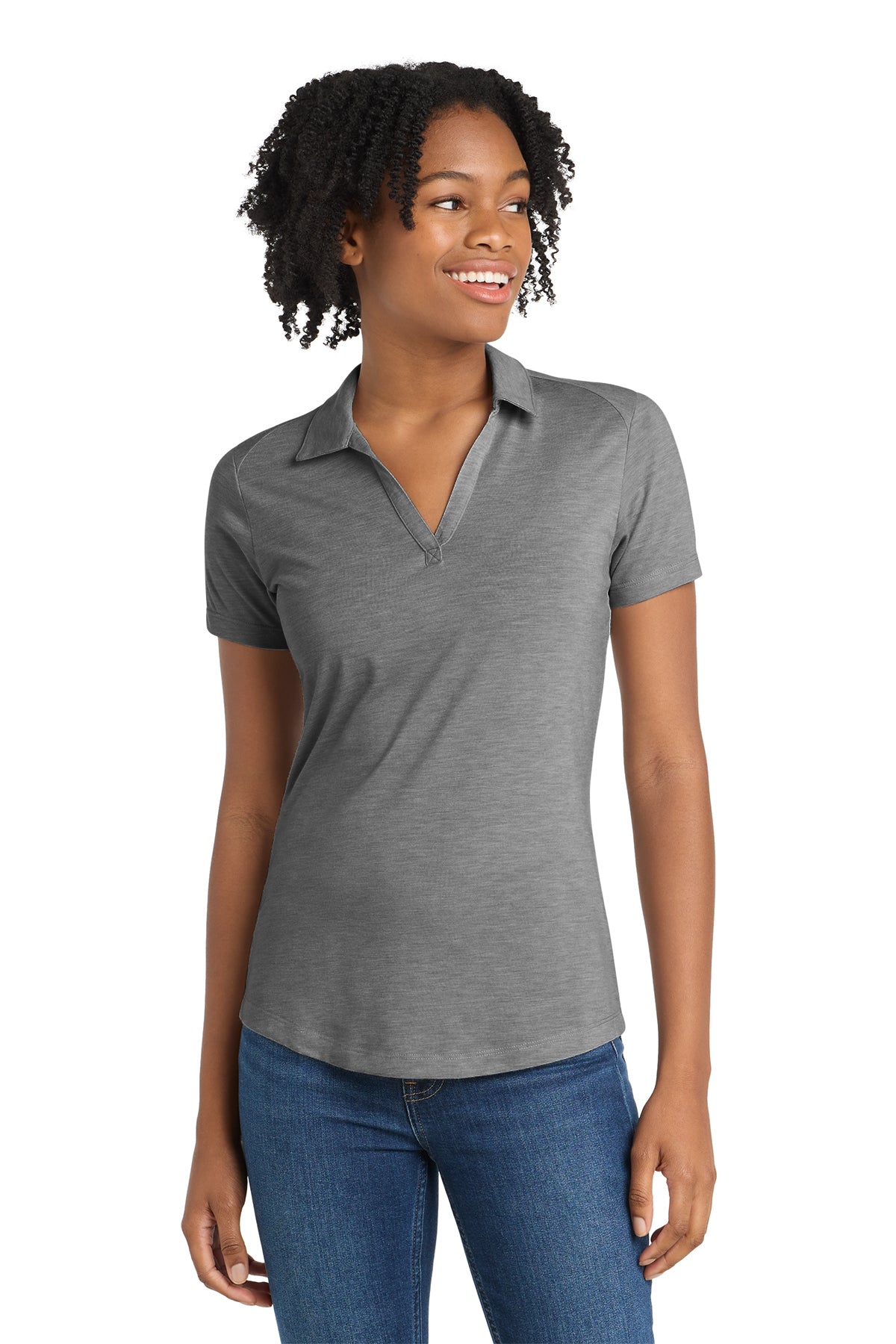 LST405 Sport-Tek® Women's PosiCharge® Tri-Blend Wicking Polo