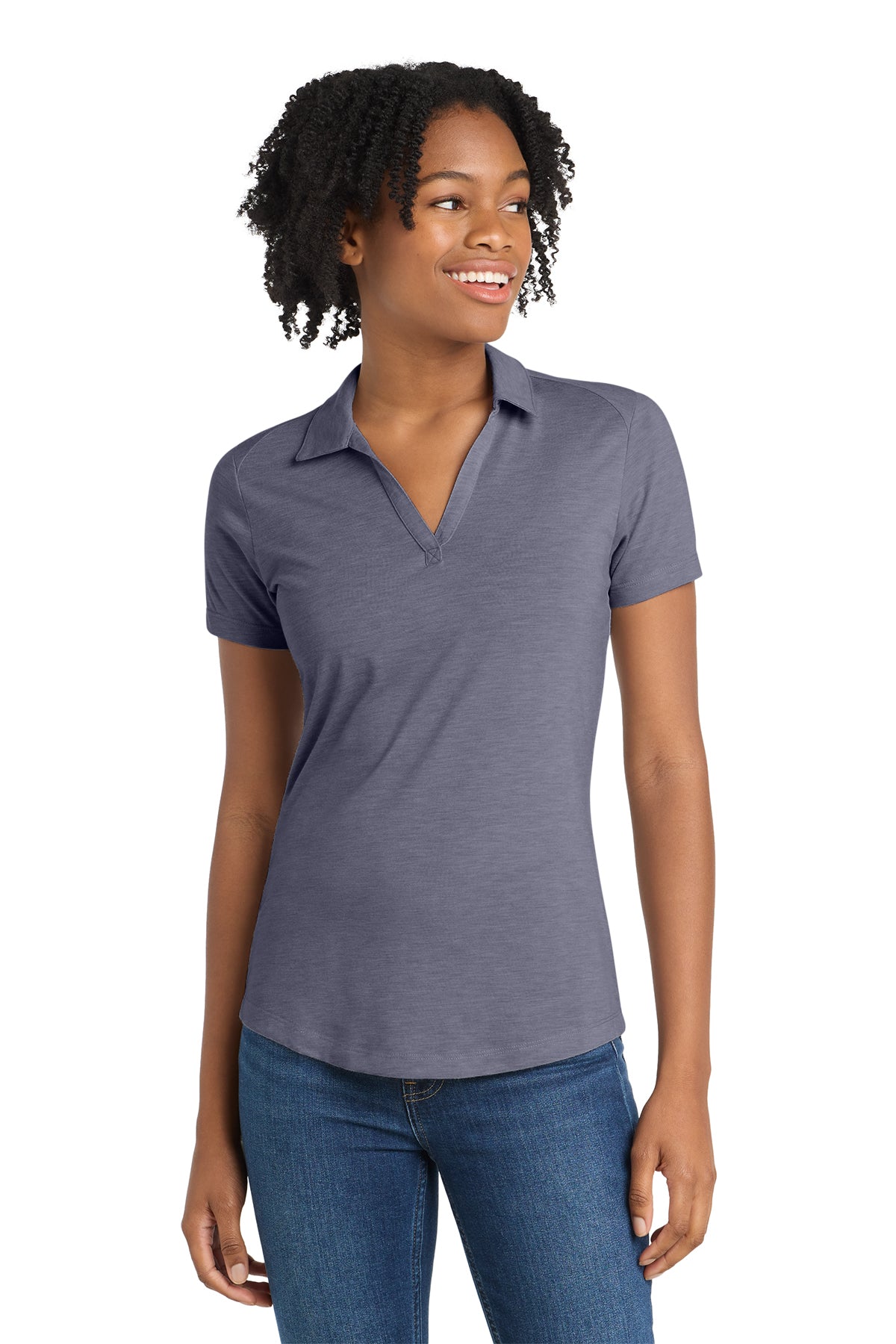 LST405 Sport-Tek® Women's PosiCharge® Tri-Blend Wicking Polo