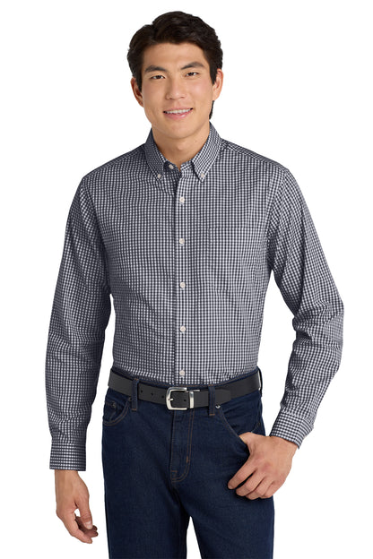 W644 Port Authority® Broadcloth Gingham Easy Care Shirt