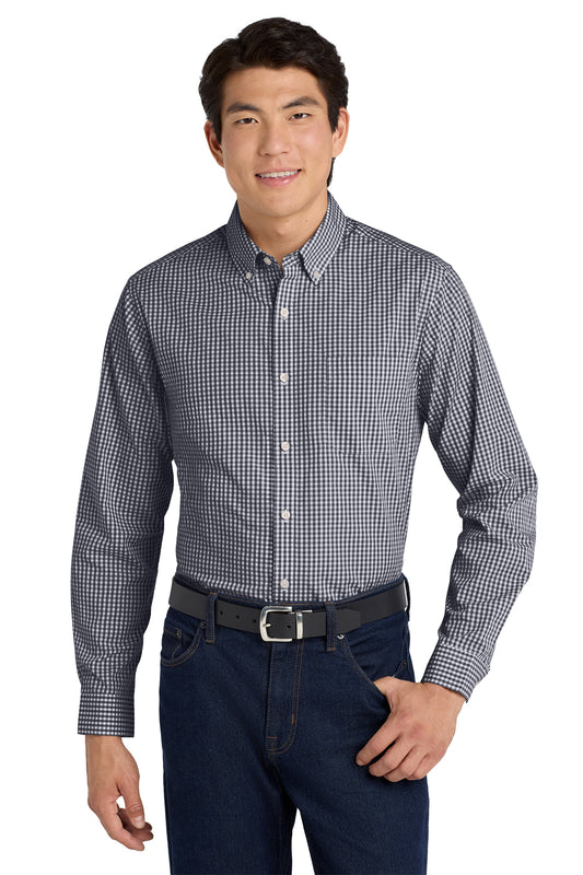 W644 Port Authority® Broadcloth Gingham Easy Care Shirt