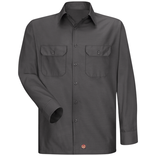 SY50 Red Kap Men's Long Sleeve Solid Rip Stop Shirt