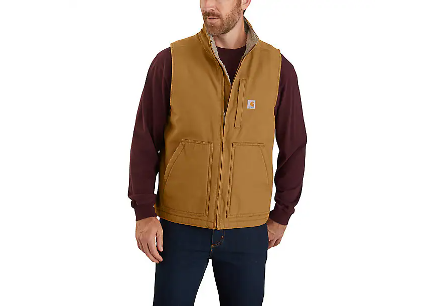 104277 Carhartt Washed Duck Mock-Neck Vest